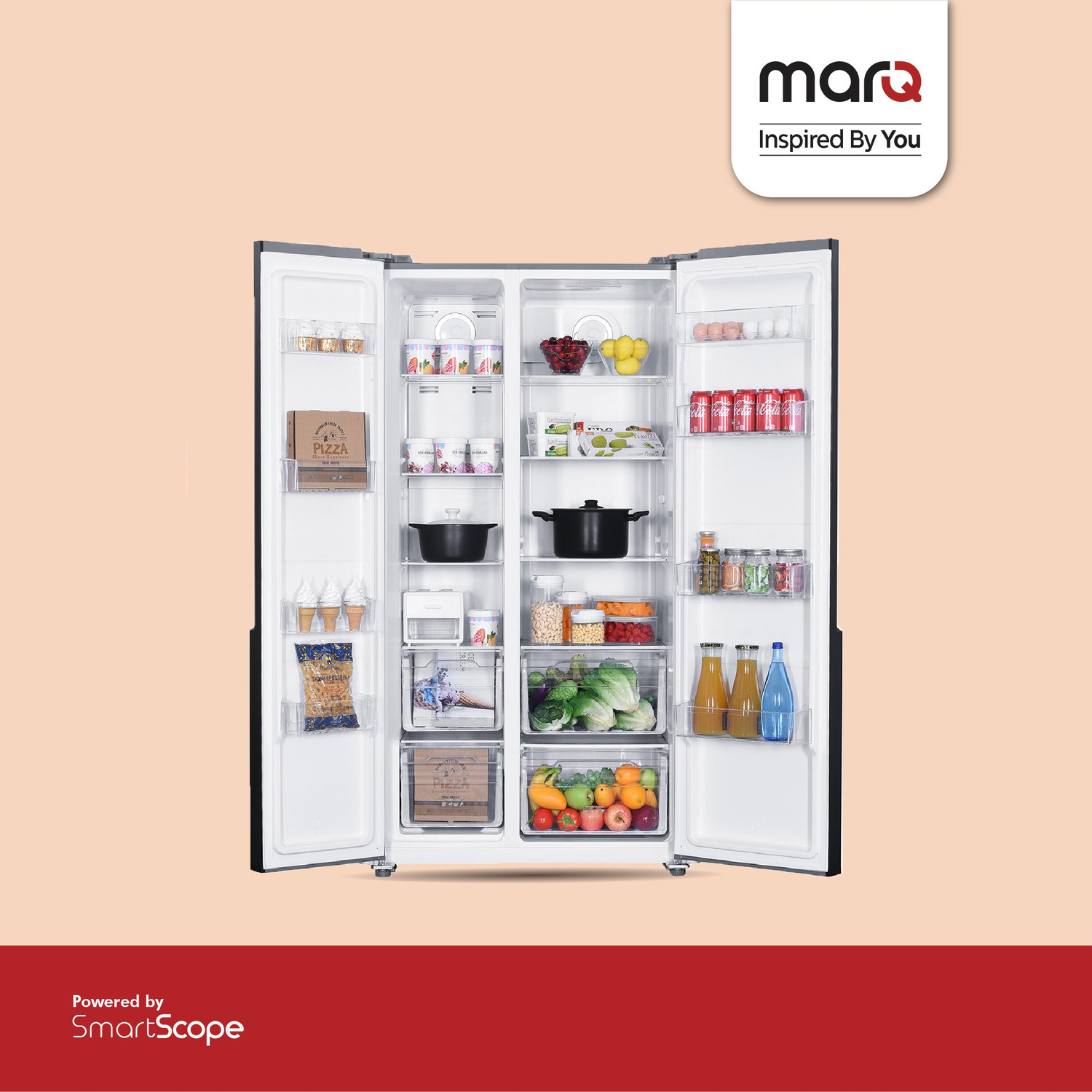 Image of MarQ by Flipkart 563 L Frost Free Side by Side Refrigerator