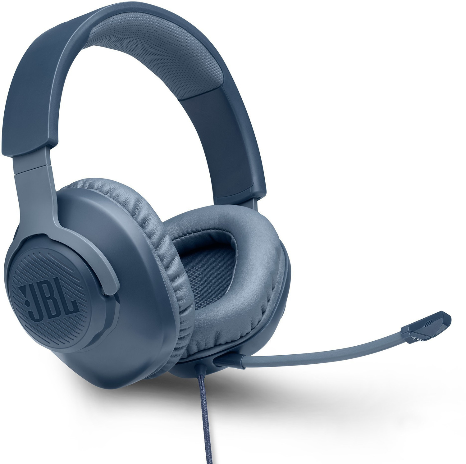 JBL Quantum 100 Wired Gaming Headset  (Blue, On the Ear)