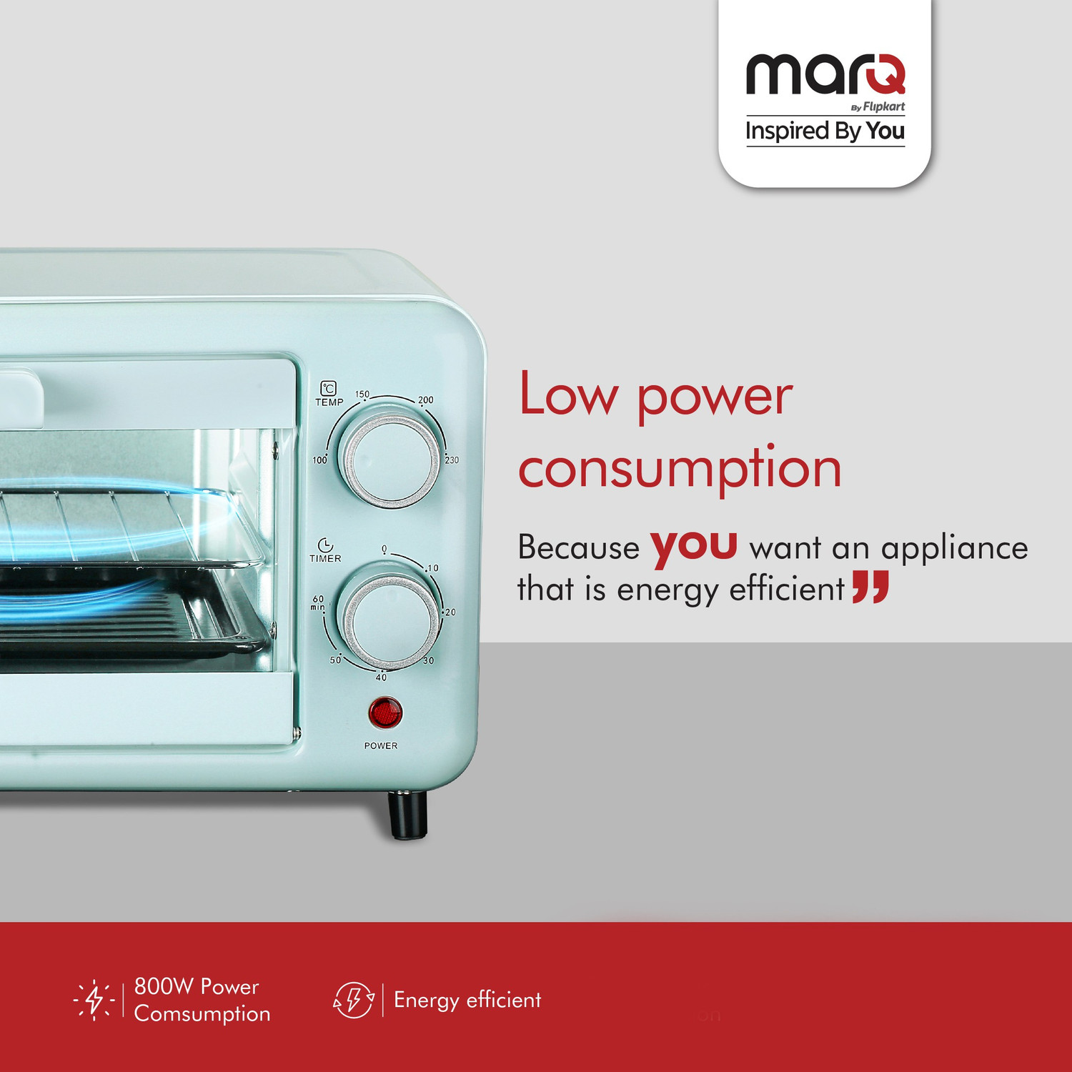 MarQ by Flipkart 11Litre with Bake Tray Oven Toaster Grill (OTG