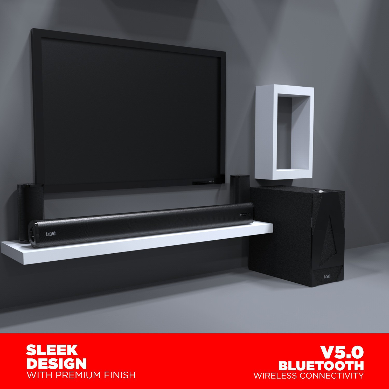 Image of boAt Aavante Bar 3100D with Dolby Audio, EQ Modes & Sleep Design 260 W Bluetooth Soundbar