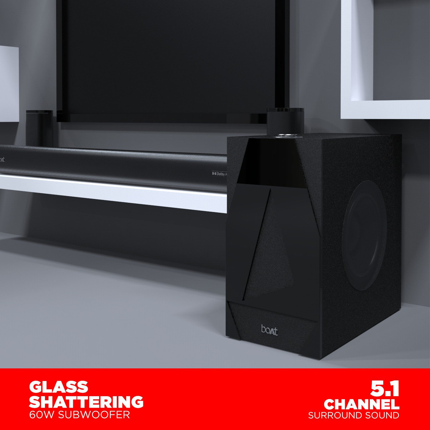 Image of boAt Aavante Bar 3100D with Dolby Audio, EQ Modes & Sleep Design 260 W Bluetooth Soundbar