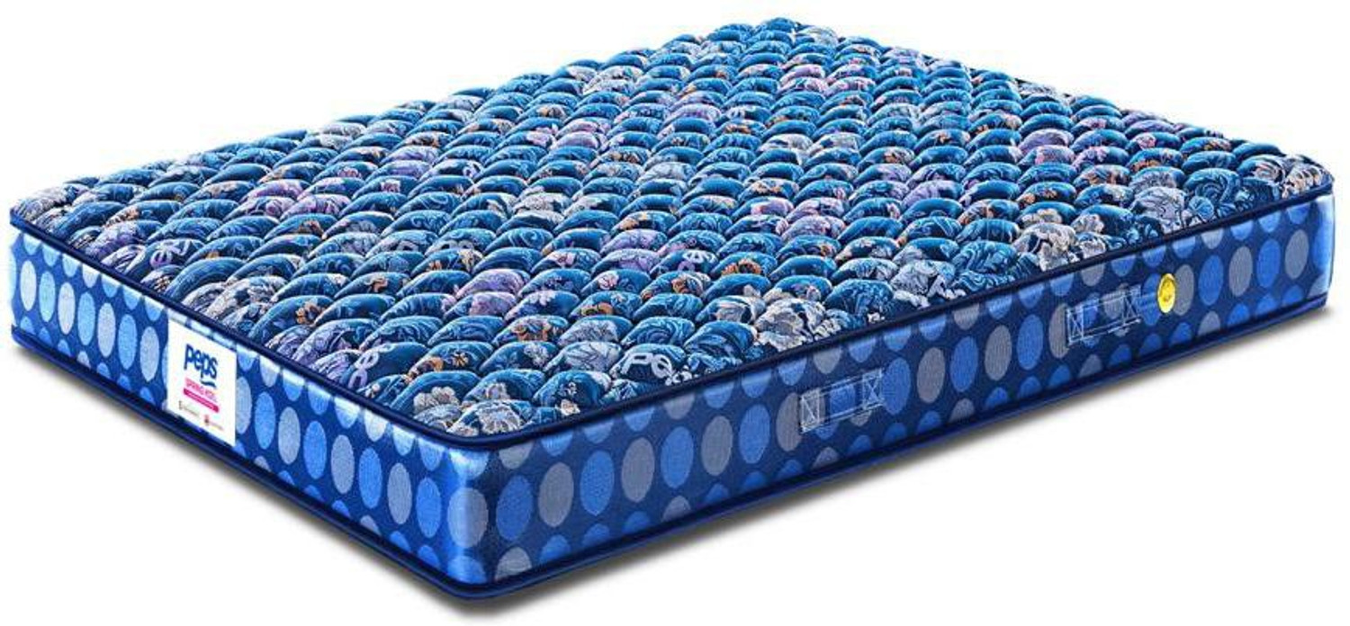Image of PEPS Normal Top Blue 8 inch Queen Bonnell Spring Mattress