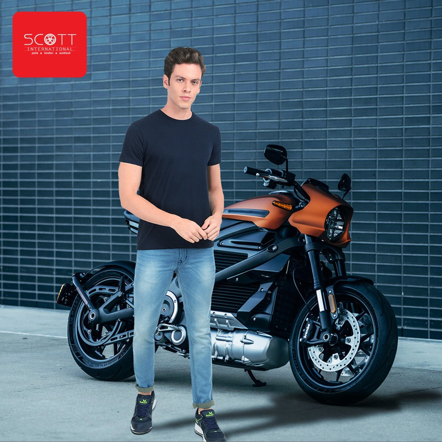 SCOTT INTERNATIONAL Solid Men Round Neck Blue, Black, Grey T-Shirt - Price History