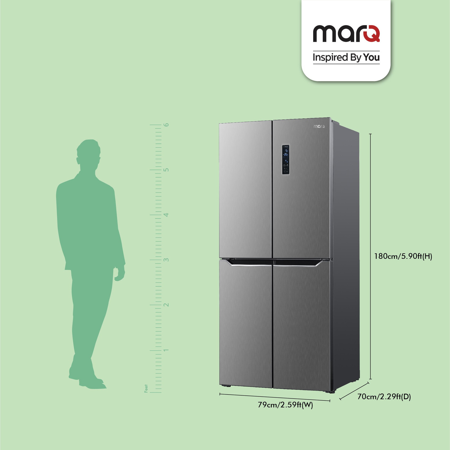 Image of MarQ by Flipkart 472 L Frost Free Multi-Door Refrigerator