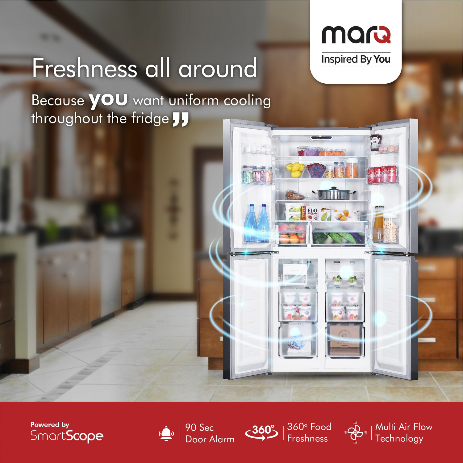Image of MarQ by Flipkart 472 L Frost Free Multi-Door Refrigerator