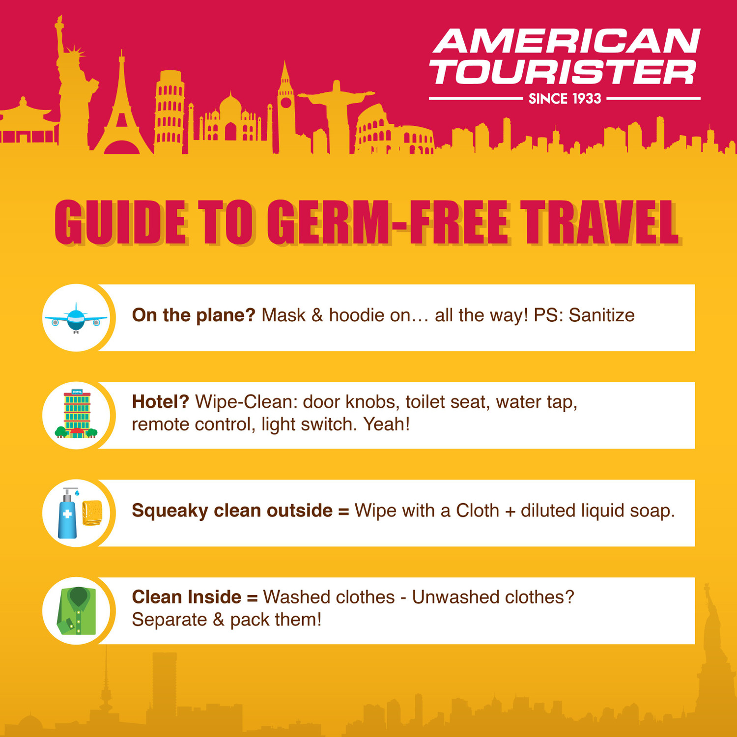 Image of AMERICAN TOURISTER LINEX SPINNER 55 /20 TSA-RED Cabin Suitcase 4 Wheels - 22 Inch