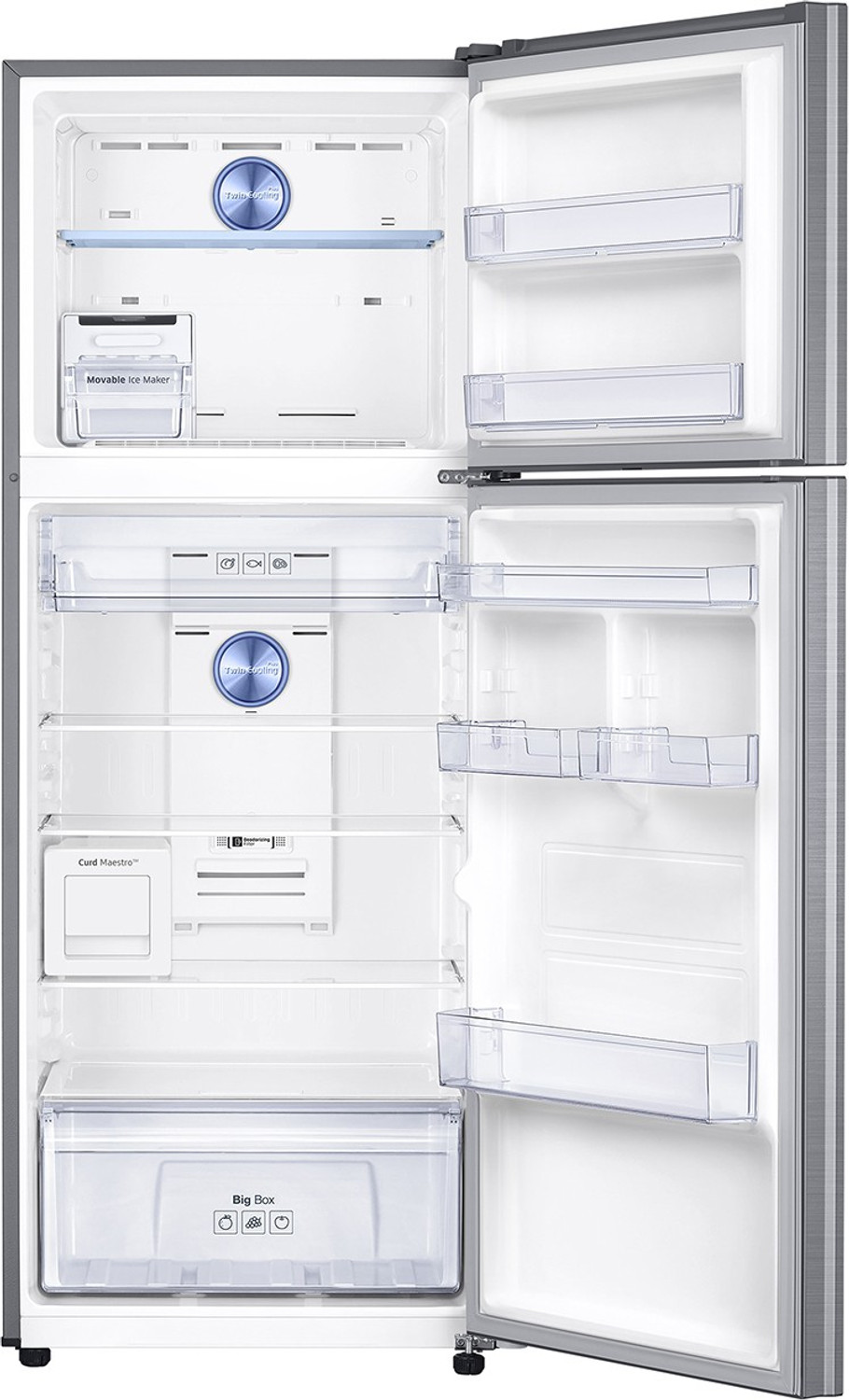 Image of Samsung 386 L Frost Free Double Door 2 Star Convertible Refrigerator with Curd Maestro