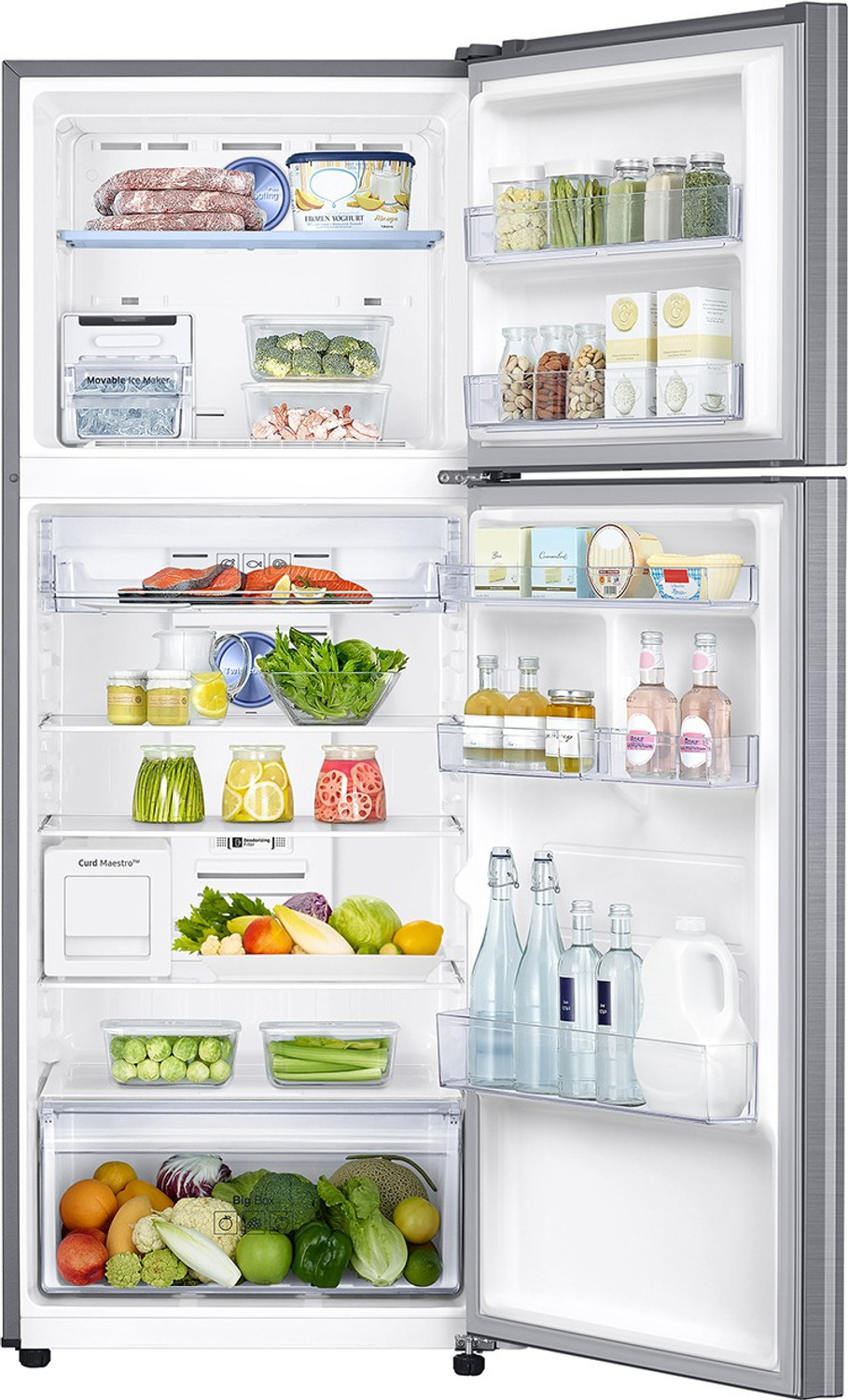Image of Samsung 386 L Frost Free Double Door 2 Star Convertible Refrigerator with Curd Maestro