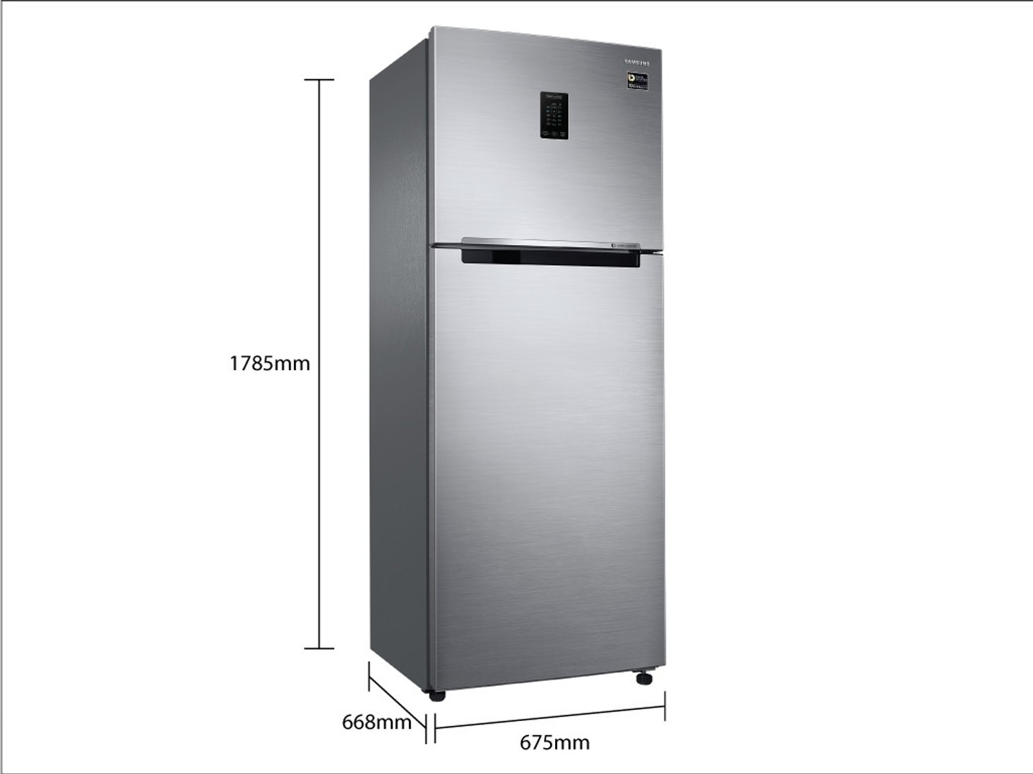 Image of Samsung 386 L Frost Free Double Door 2 Star Convertible Refrigerator with Curd Maestro