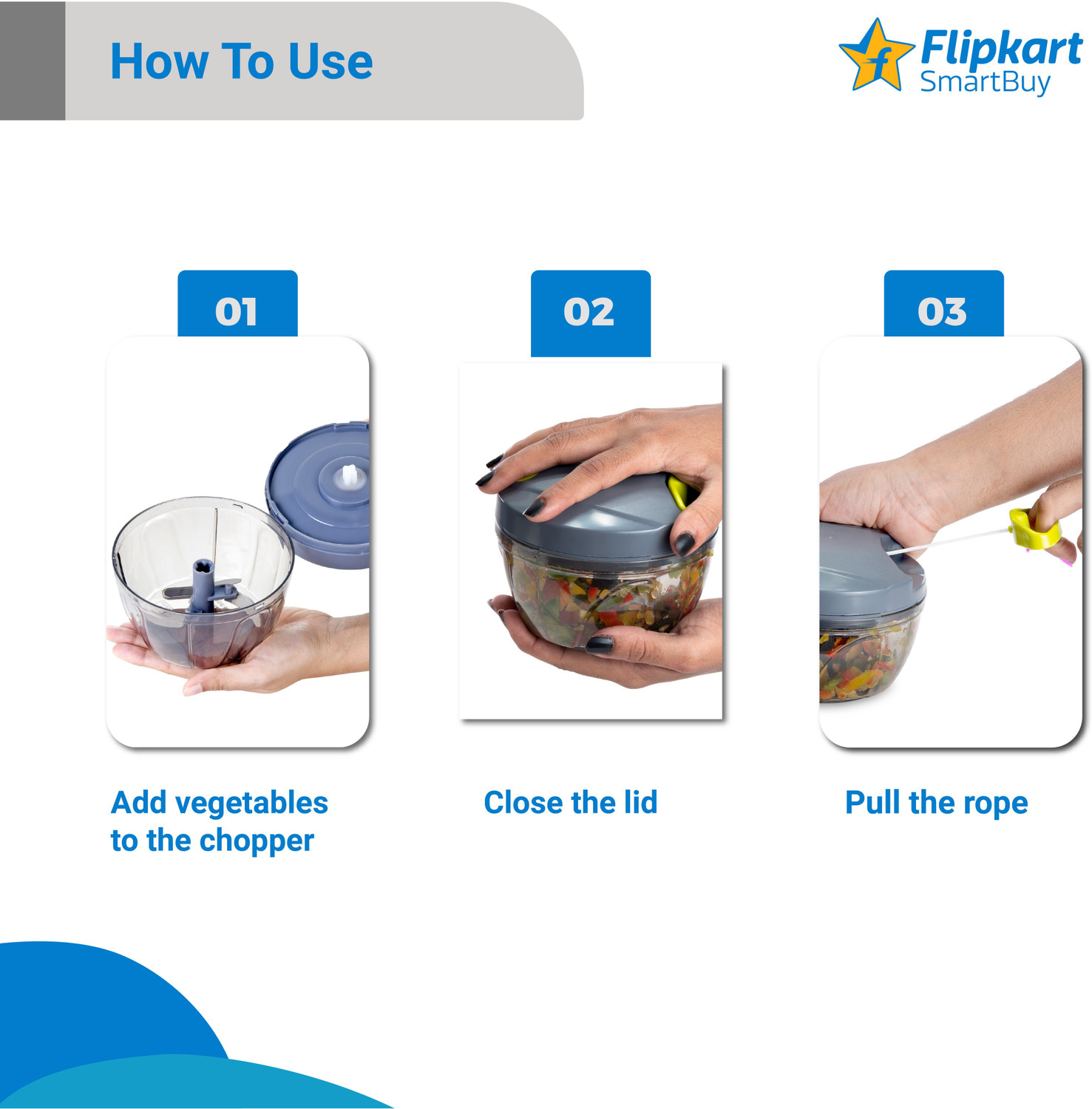 Image of Flipkart SmartBuy Vegetable & Fruit Chopper