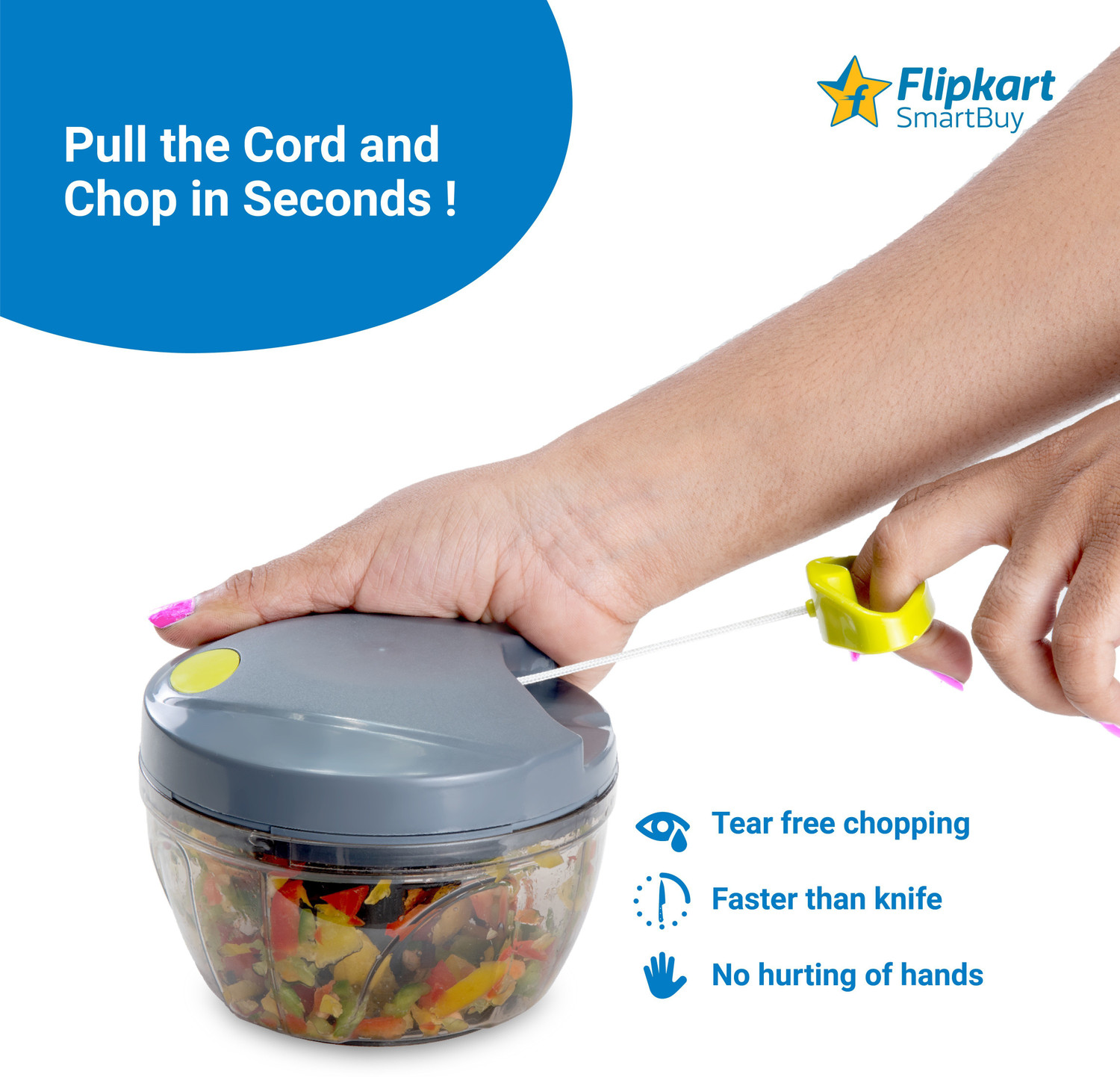Image of Flipkart SmartBuy Vegetable & Fruit Chopper