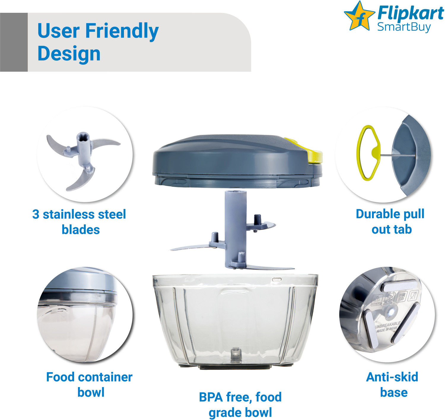 Image of Flipkart SmartBuy Vegetable & Fruit Chopper