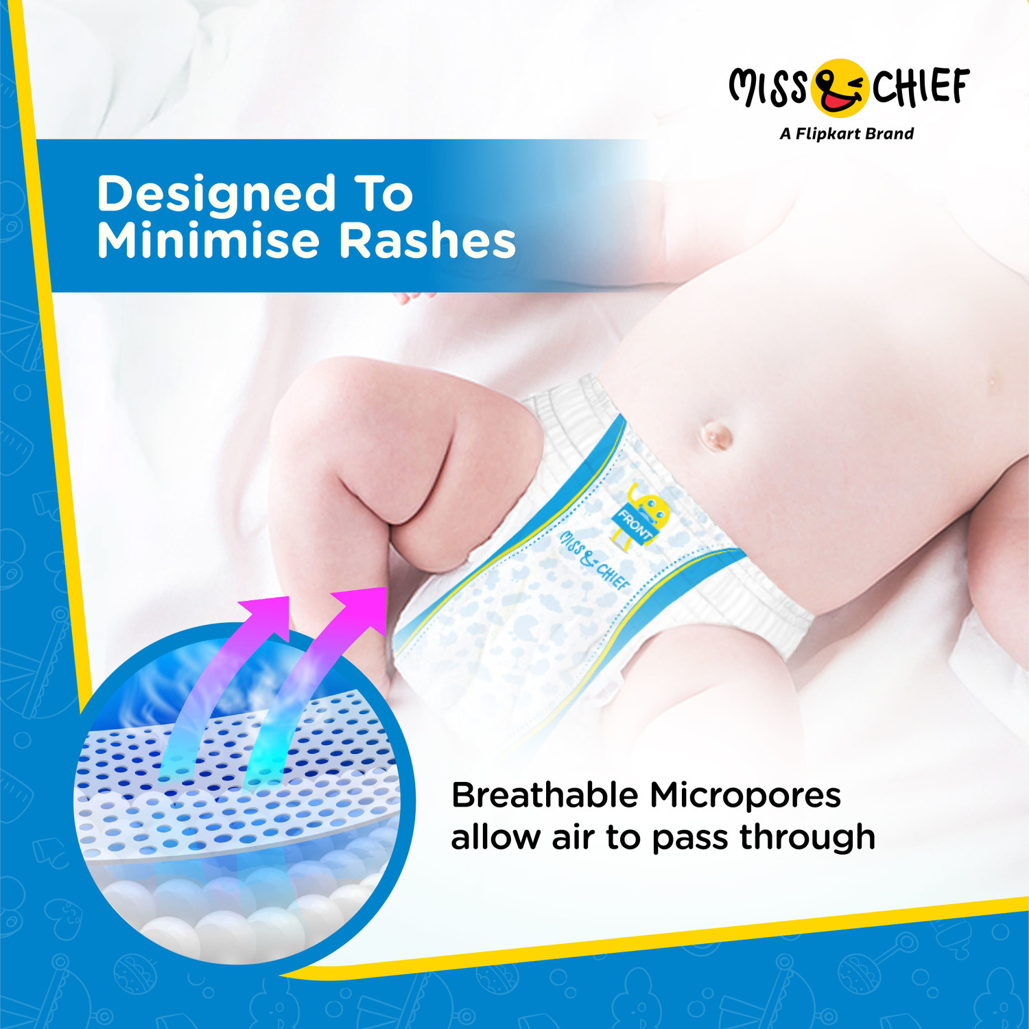 Image of Miss & Chief by Flipkart Active Diaper Pants - M