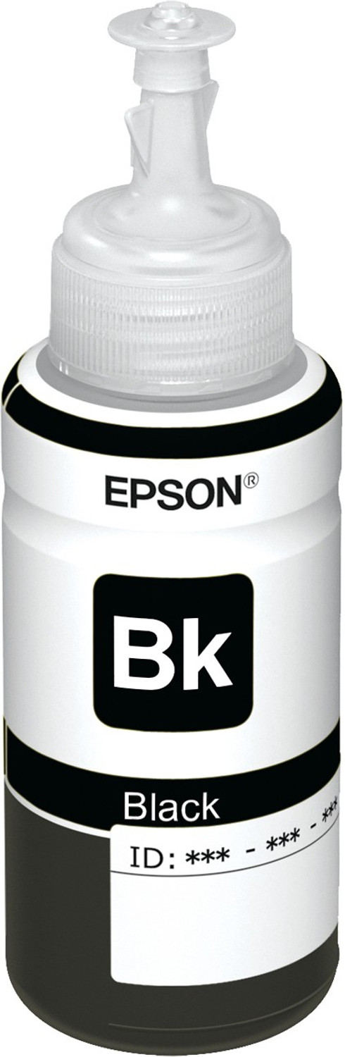 Image of Epson T664 70 ml for L360 /L350 /L380 /L100 /L200 /L565 /L555 /L130 /L1300 Black Ink Bottle