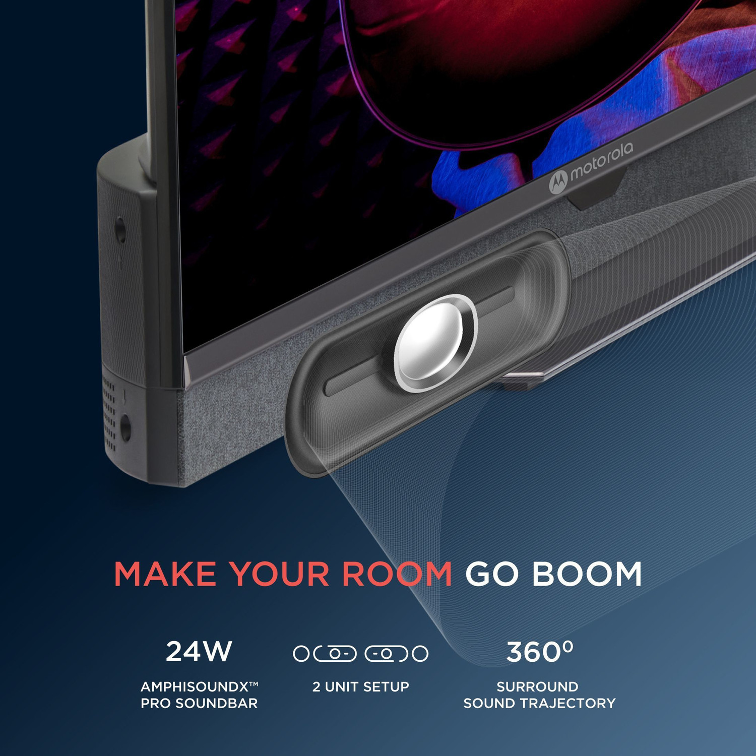 Image of MOTOROLA Revou 108 cm (43 inch) Ultra HD (4K) LED Smart Android TV with Dolby Atmos and Dolby Vision