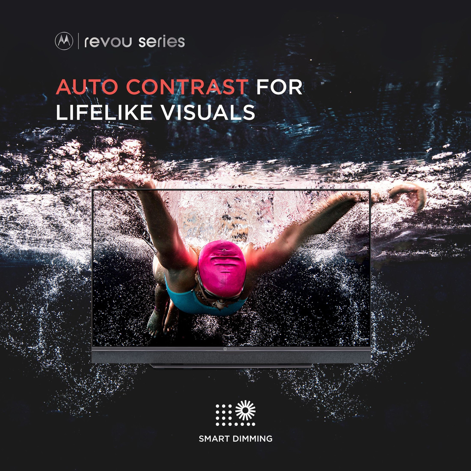 Image of MOTOROLA Revou 108 cm (43 inch) Ultra HD (4K) LED Smart Android TV with Dolby Atmos and Dolby Vision