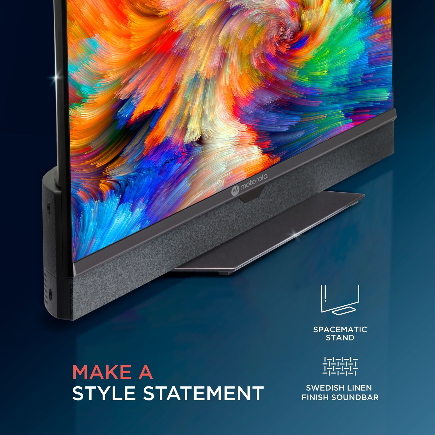 Image of MOTOROLA Revou 108 cm (43 inch) Ultra HD (4K) LED Smart Android TV with Dolby Atmos and Dolby Vision