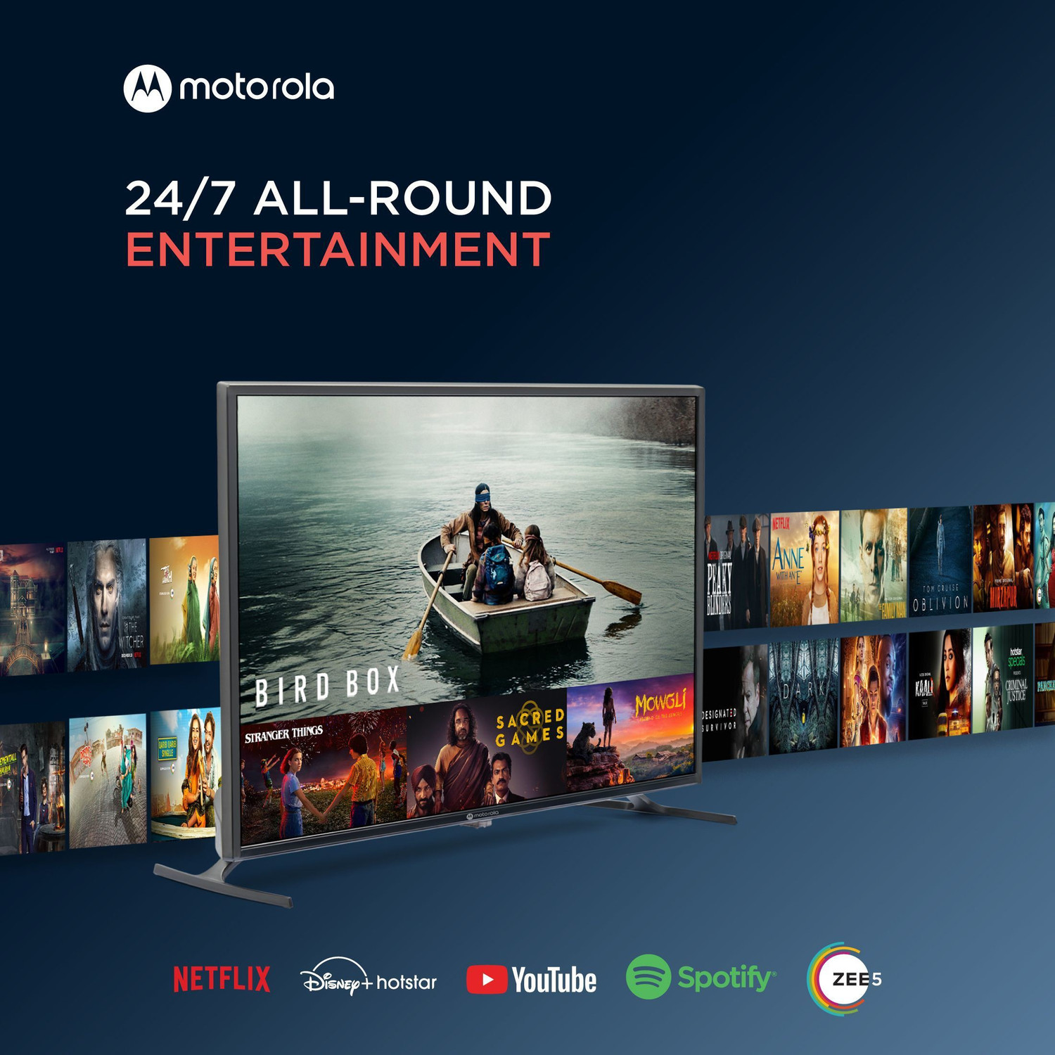Image of MOTOROLA ZX2 80 cm (32 inch) HD Ready LED Smart Android TV with Dolby Atmos and Dolby Vision