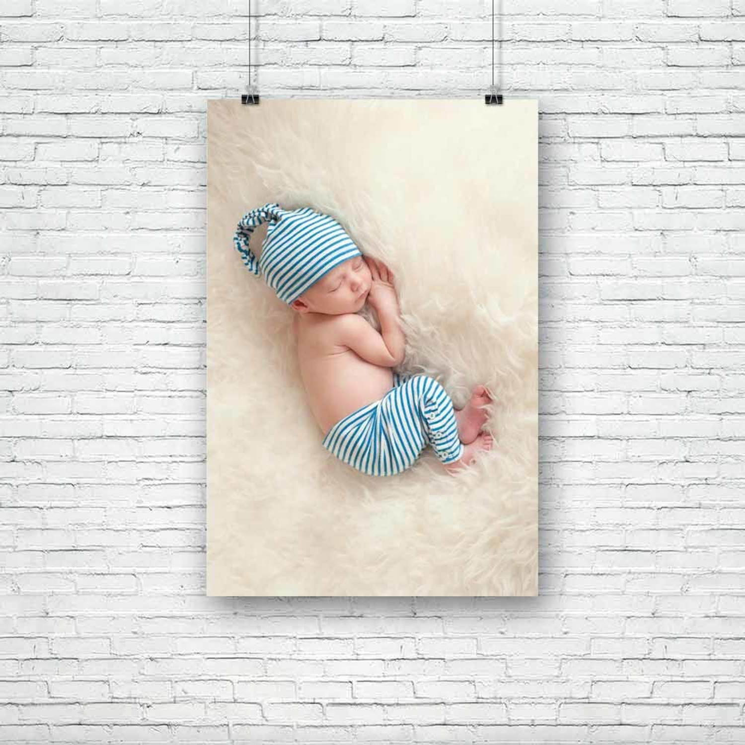 Image of Newborn Baby D2 Unframed Paper Poster 12inch x 18inch (30.5cms x 45.7cms) Paper Print