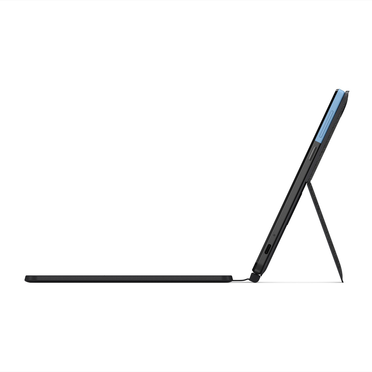 Image of Lenovo Ideapad Duet Chromebook 4 GB RAM 128 GB ROM 10.1 inch with Wi-Fi Only MediaTek P60T Octa Core Tablet (Ice Blue, Iron Grey)