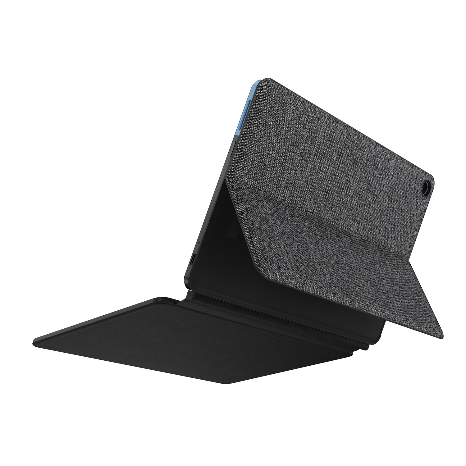 Image of Lenovo Ideapad Duet Chromebook 4 GB RAM 128 GB ROM 10.1 inch with Wi-Fi Only MediaTek P60T Octa Core Tablet (Ice Blue, Iron Grey)