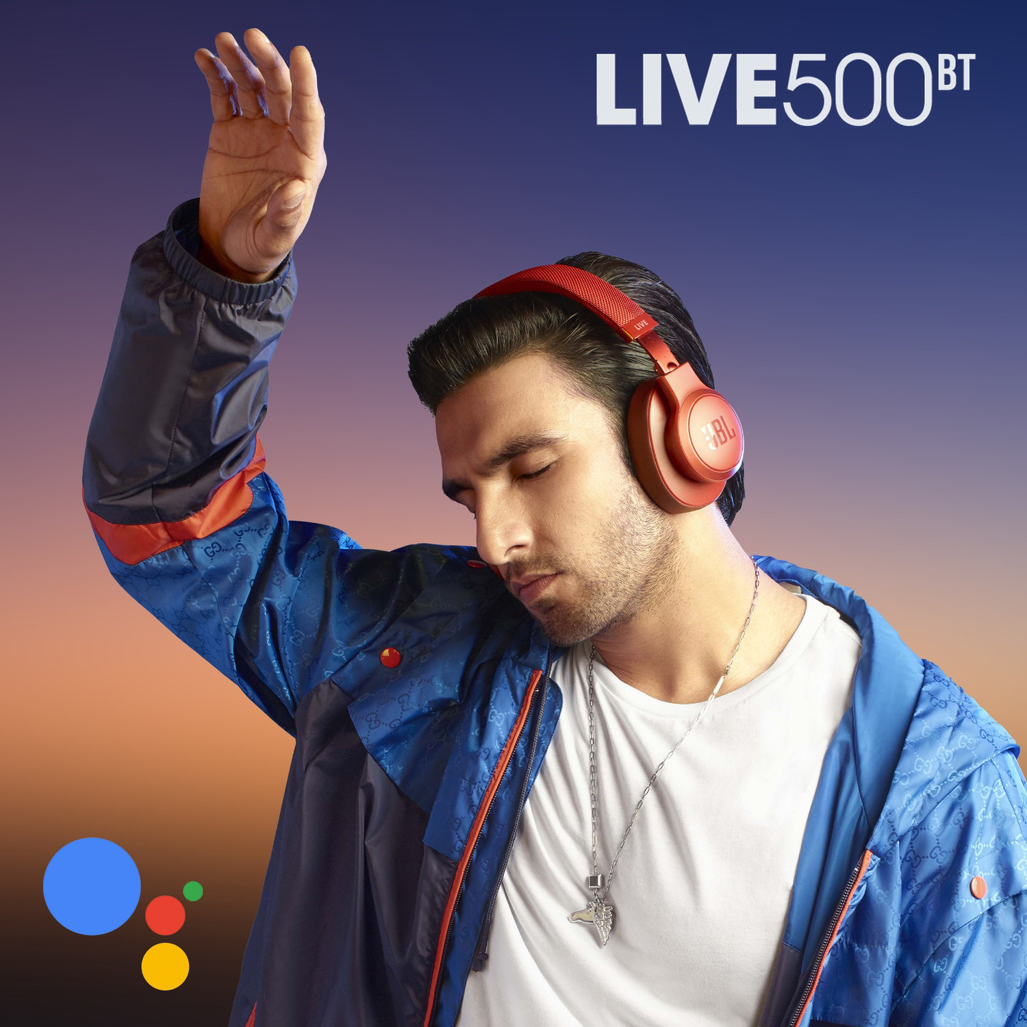 Image of JBL Live 500BT Voice Enabled with 30 Hours of Playtime and FAST Charging Bluetooth