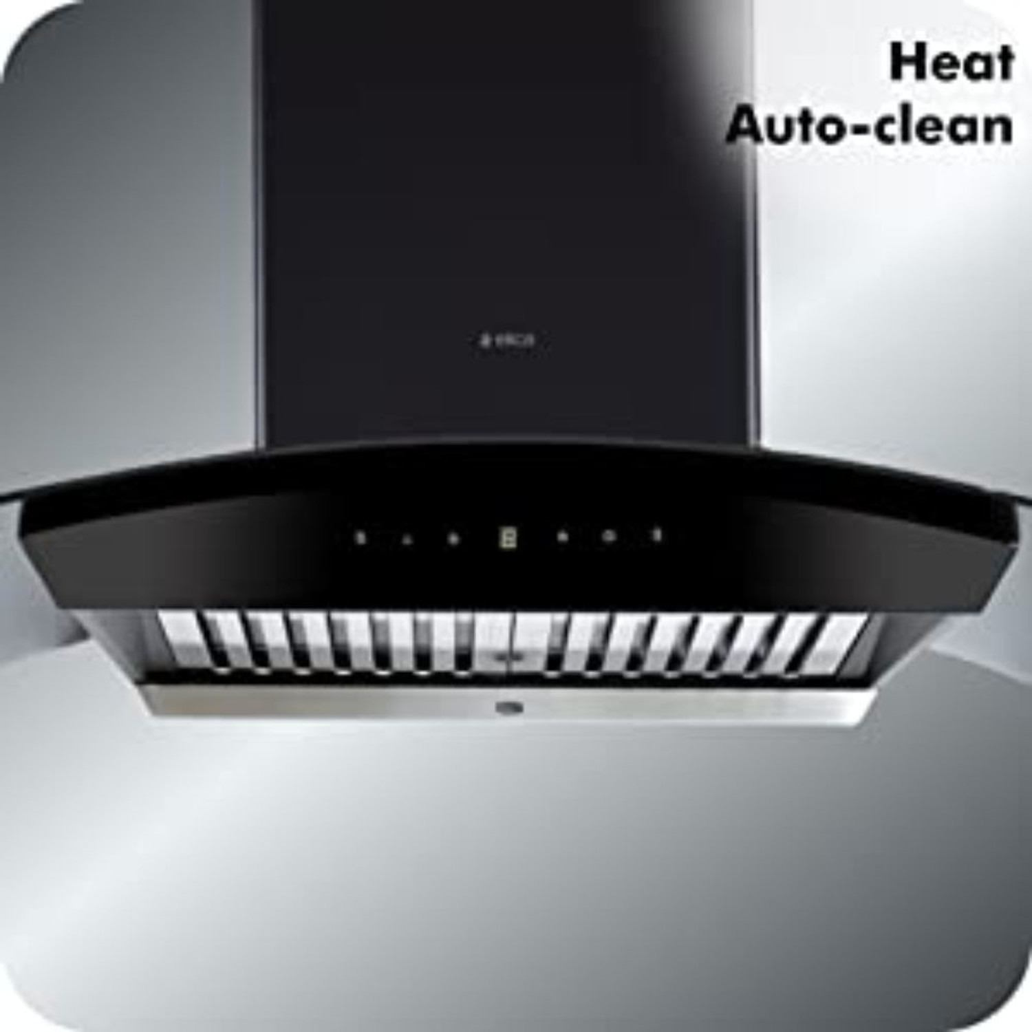 Image of Elica WDAT HAC 90 MS NERO Auto Clean Wall Mounted Black 1200 CMH Chimney