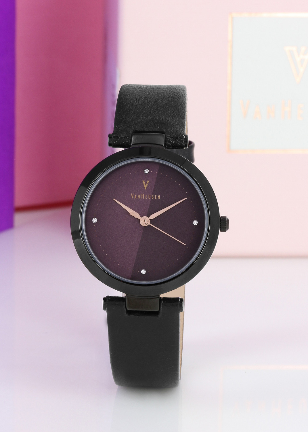 Van heusen watches for women clearance