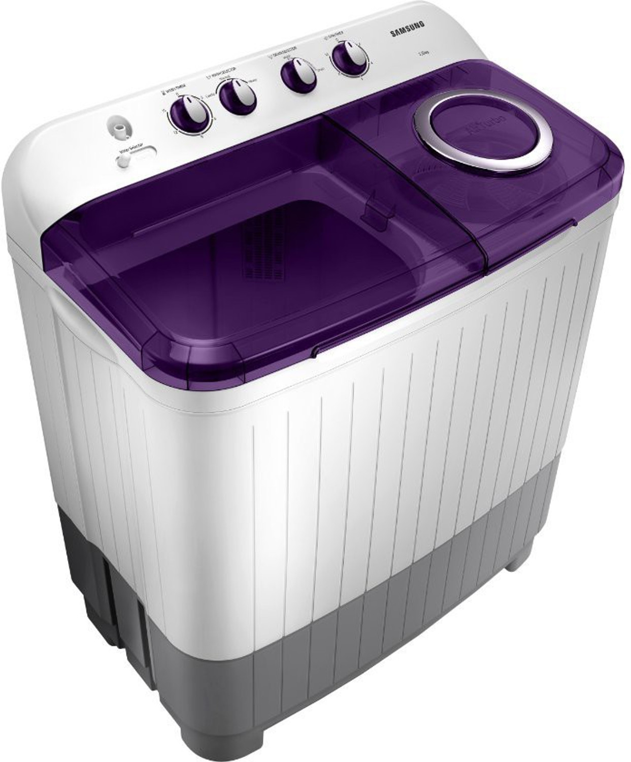 Image of Samsung 7 kg 5 star,Air Turbo Drying, Semi Automatic Top Load Washing Machine White, Grey, Purple