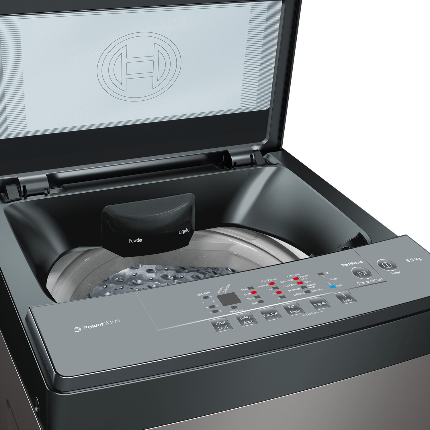 Image of BOSCH 6.5 kg HYGIENIC WASH Fully Automatic Top Load Washing Machine Grey