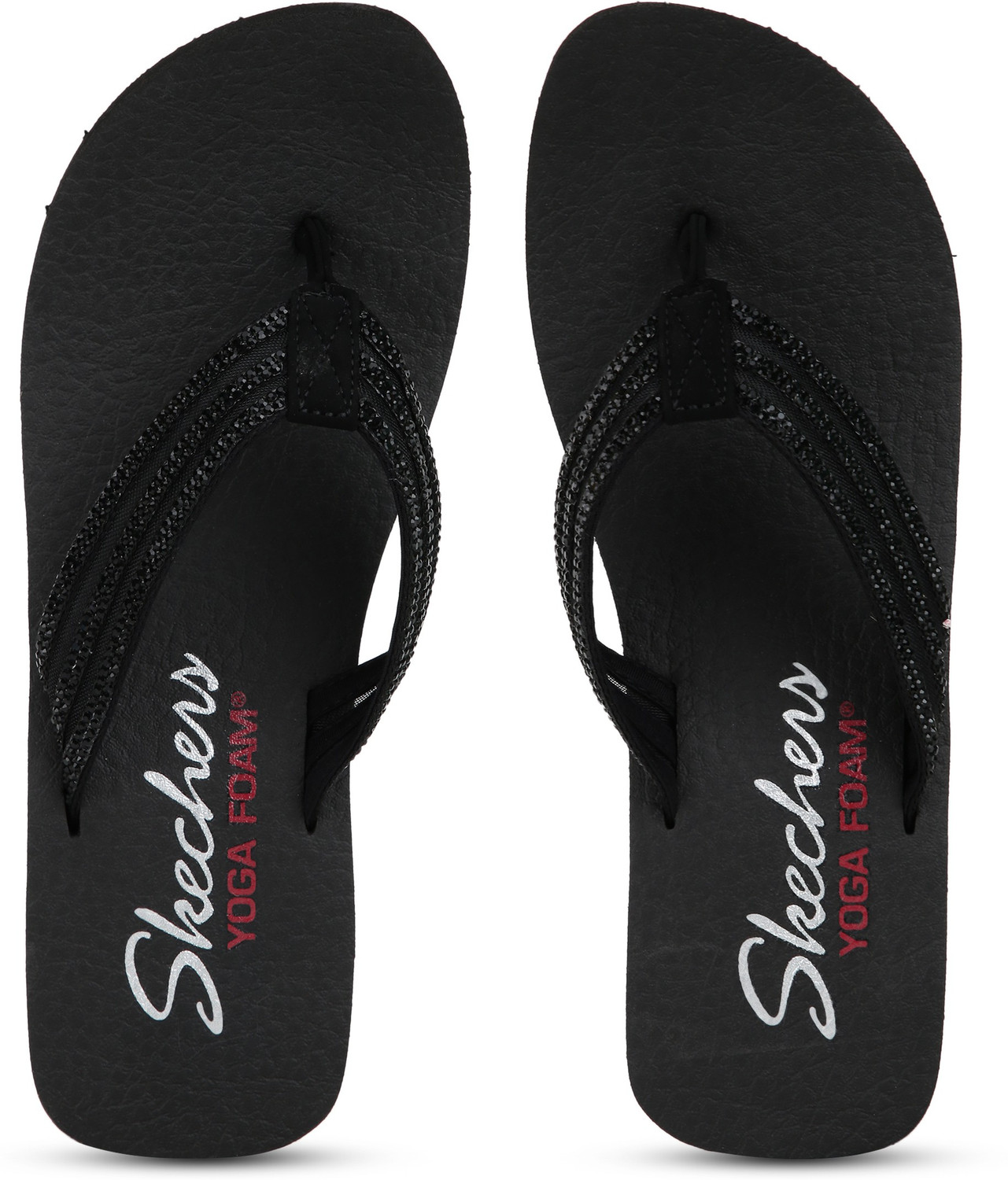 Skechers Women Slippers Black 6 Price History