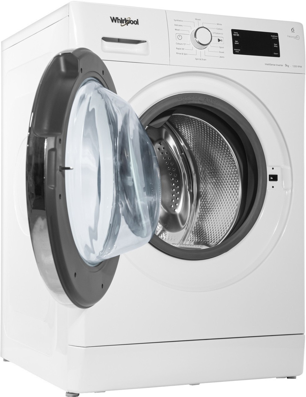 Image of Whirlpool 9 kg Fully Automatic Front Load Washing Machine with In-built Heater White