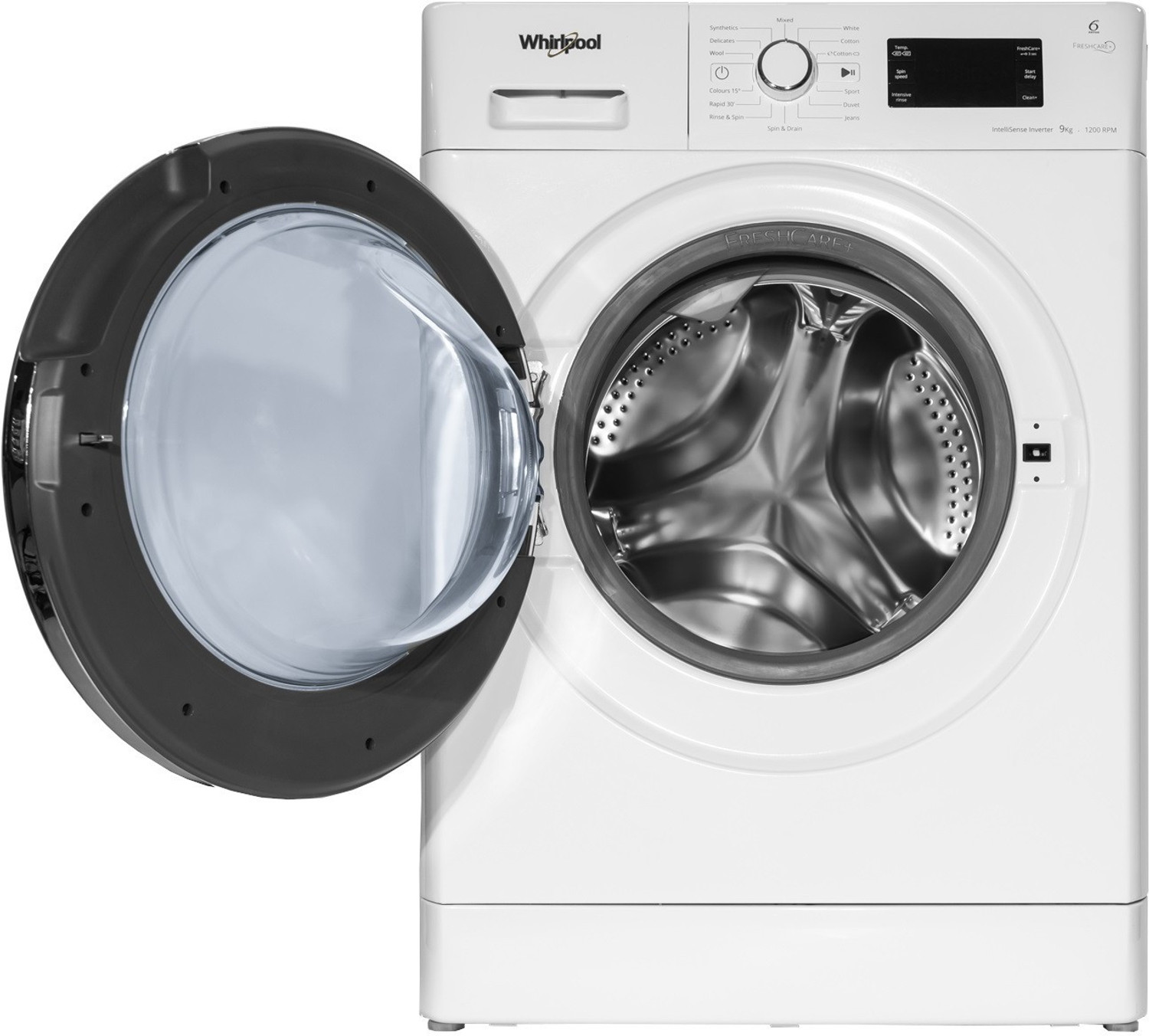 Image of Whirlpool 9 kg Fully Automatic Front Load Washing Machine with In-built Heater White