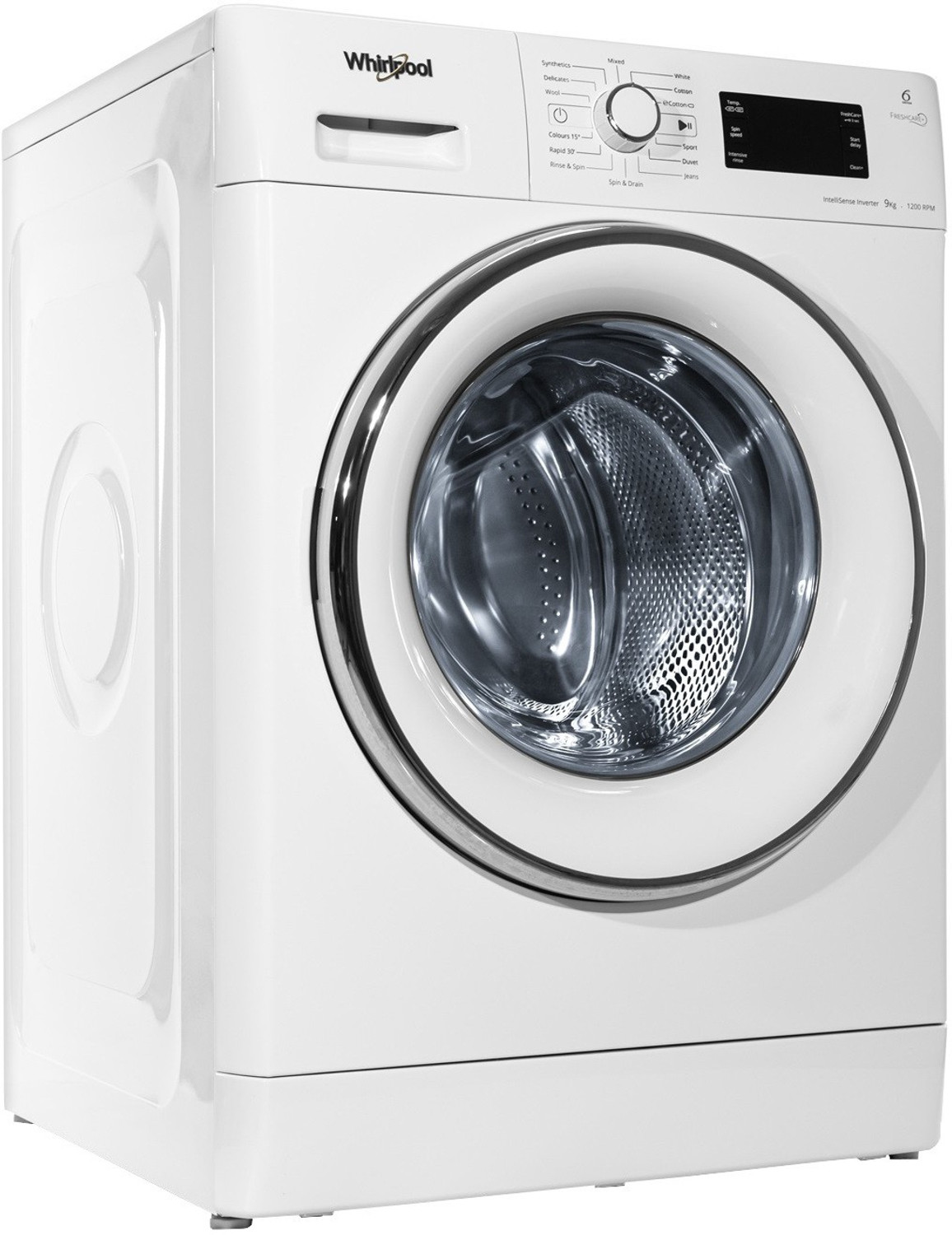 Image of Whirlpool 9 kg Fully Automatic Front Load Washing Machine with In-built Heater White
