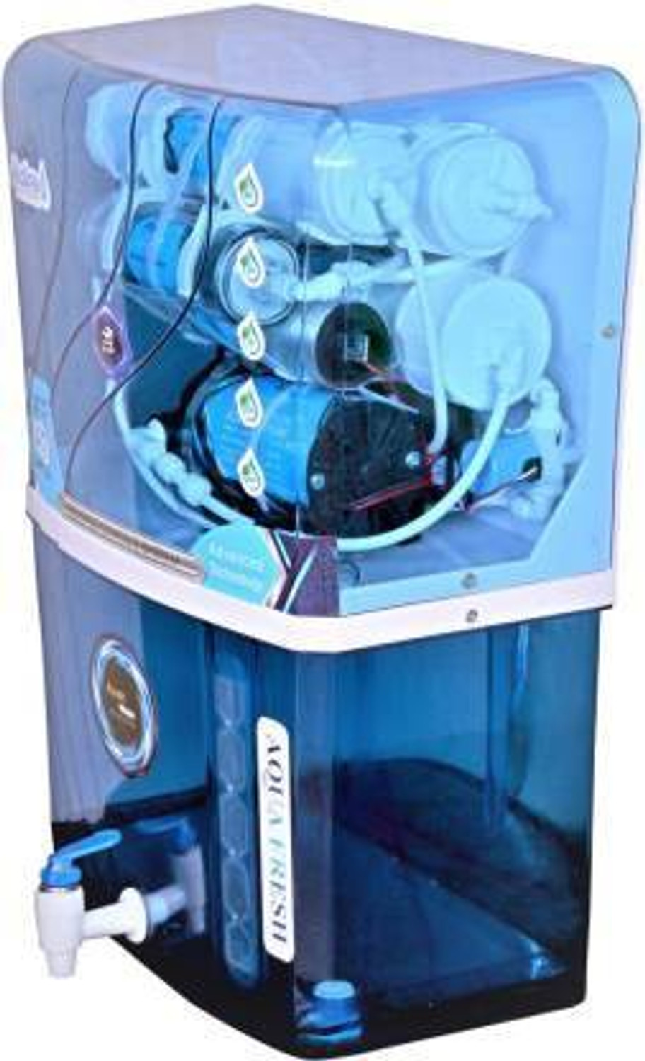 Image of Aqua Fresh DT ALFA AURA ALKALINE BLU RO+UV+UF+TDS+MINERAL 12 L TRANSPARENT 12 L RO + UV + UF + TDS Water Purifier (Blue) 12 L RO + UV + UF + TDS Water Purifier (Blue)