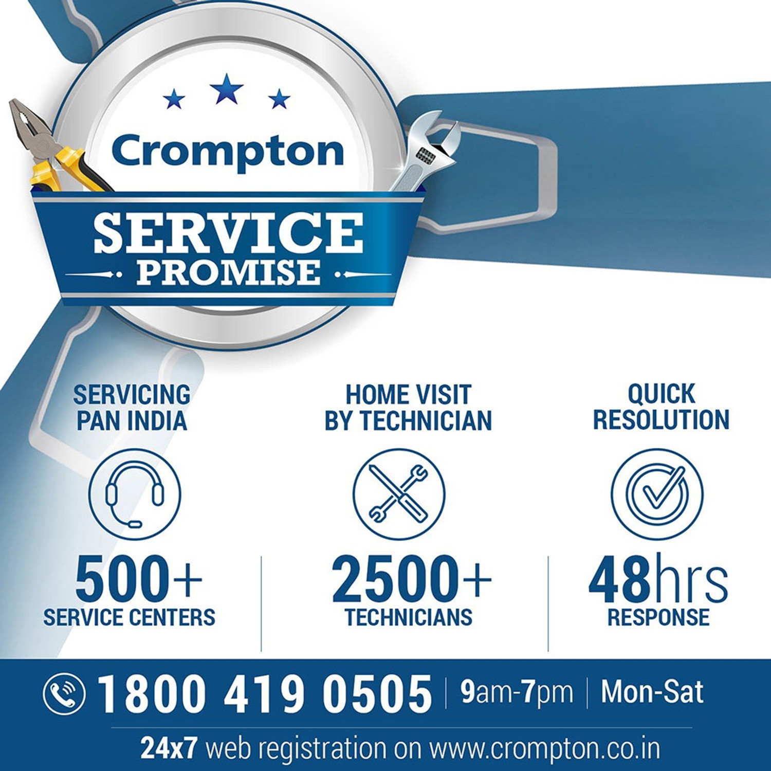 Image of Crompton Superbriz Deco with 2 Year Warranty Anti Dust 1200 mm Ceiling Fan