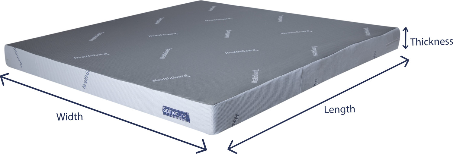 Image of Spinecure Orthopedic Memory Foam Mattress 8 inch Single High Resilience (HR) Foam Mattress