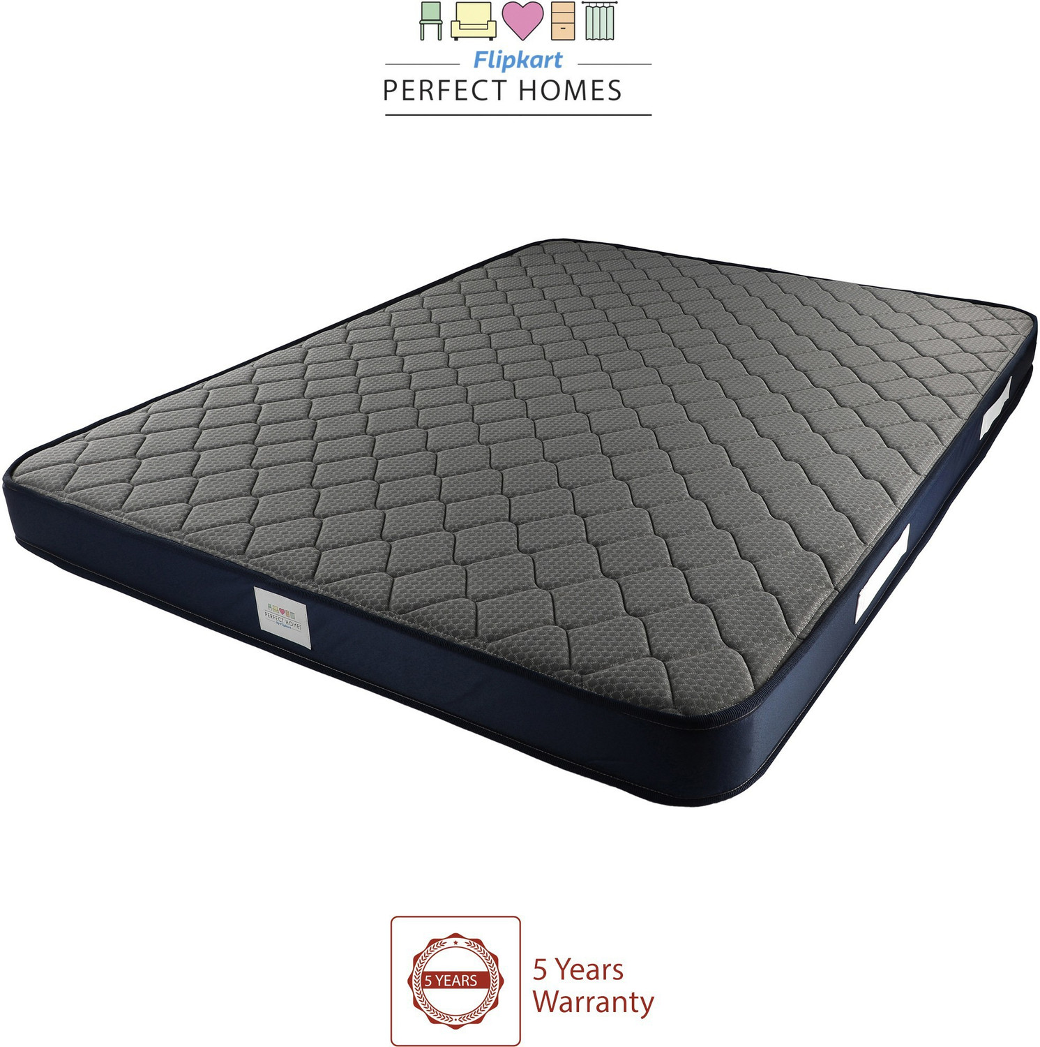 Image of Flipkart Perfect Homes Orthopedic High Density 5 inch Queen Bonded Foam Mattress
