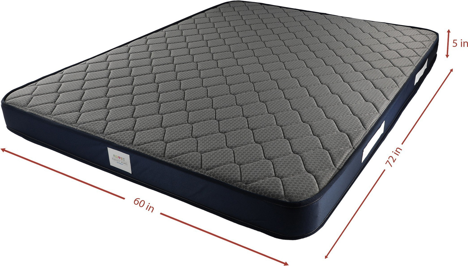 Image of Flipkart Perfect Homes Orthopedic High Density 5 inch Queen Bonded Foam Mattress