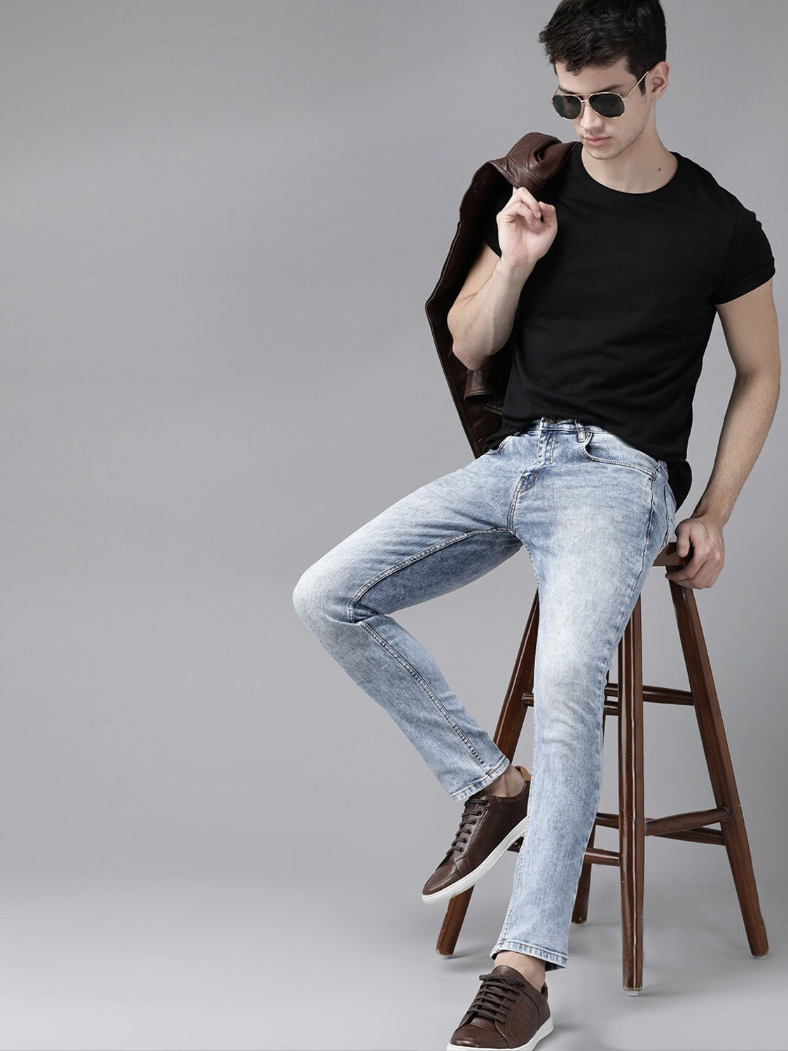 Image of Roadster Skinny Men Blue Jeans