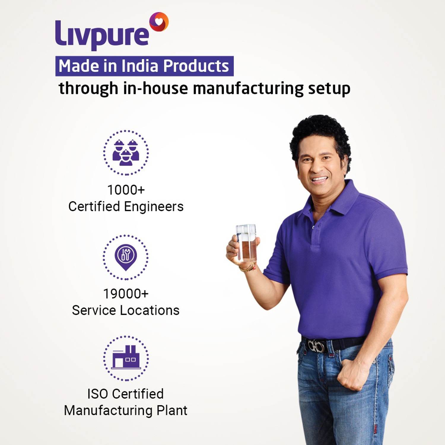 Image of LIVPURE Zinger Copper 6.5 L RO + UV + UF + Minerals + Copper Water Purifier 70% Water Recovery