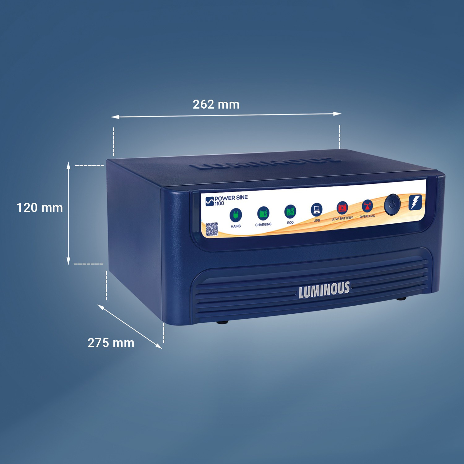 Image of LUMINOUS 900 VA Power Sine with 24 Months Warranty Pure Sine Wave Inverter