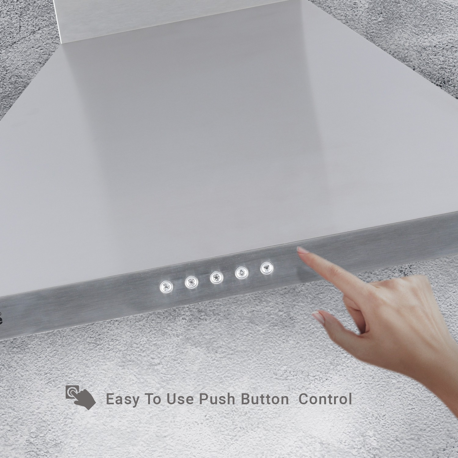 Image of Sunflame venza ss Auto Clean Wall Mounted SS 1100 CMH Chimney