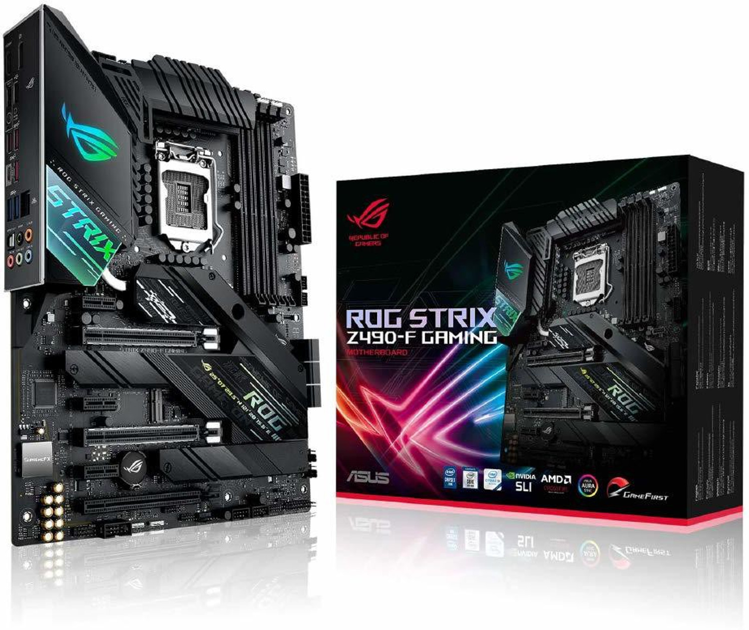 Image of ASUS ROG Strix Z490-F Gaming LGA 1200Socket ATX Intel Z490 Chipset DDR4 Motherboard for Desktop