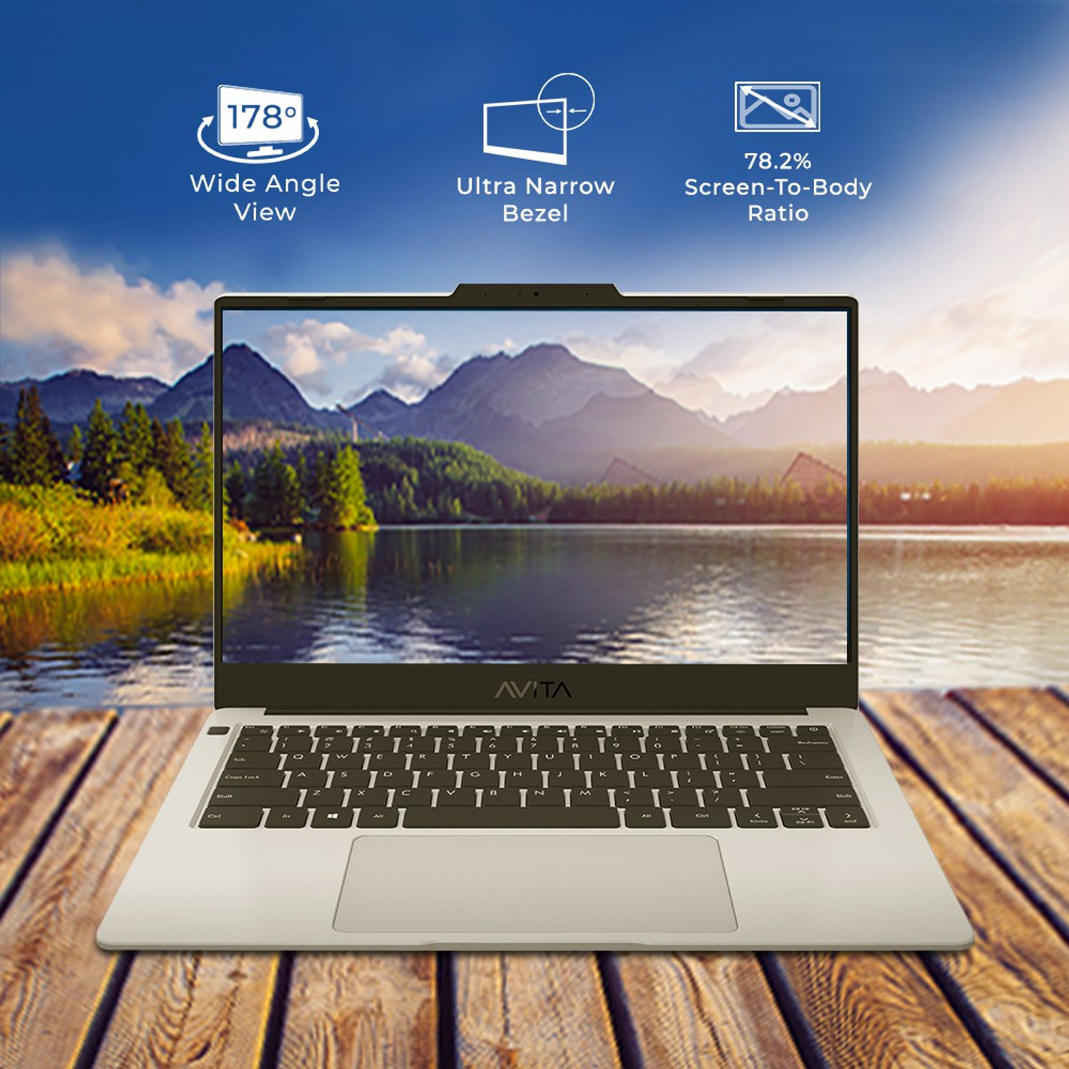 Image of Avita Liber V14 AMD Ryzen 5 Quad Core 3500U - (8 GB /512 GB SSD /Windows 10 Home) NS14A8INV562-SSA Thin and Light Laptop