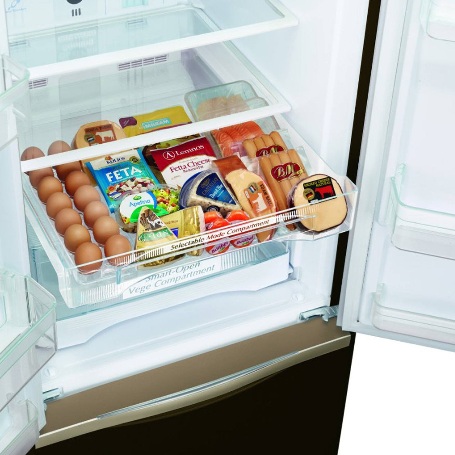 Image of Hitachi 525 L Frost Free Double Door Bottom Mount 2 Star Refrigerator