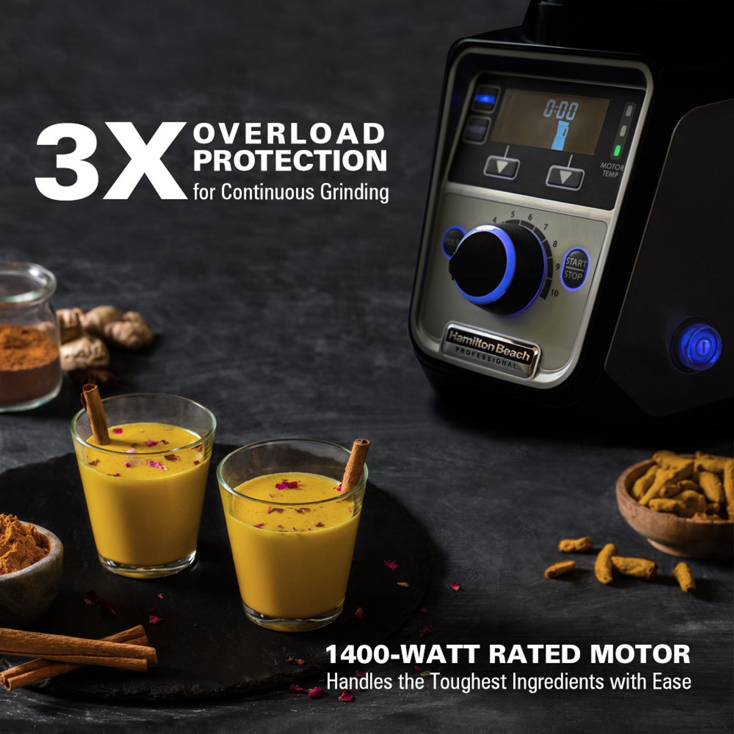 Image of Hamilton Beach Professional 1400 W Mixer Grinder