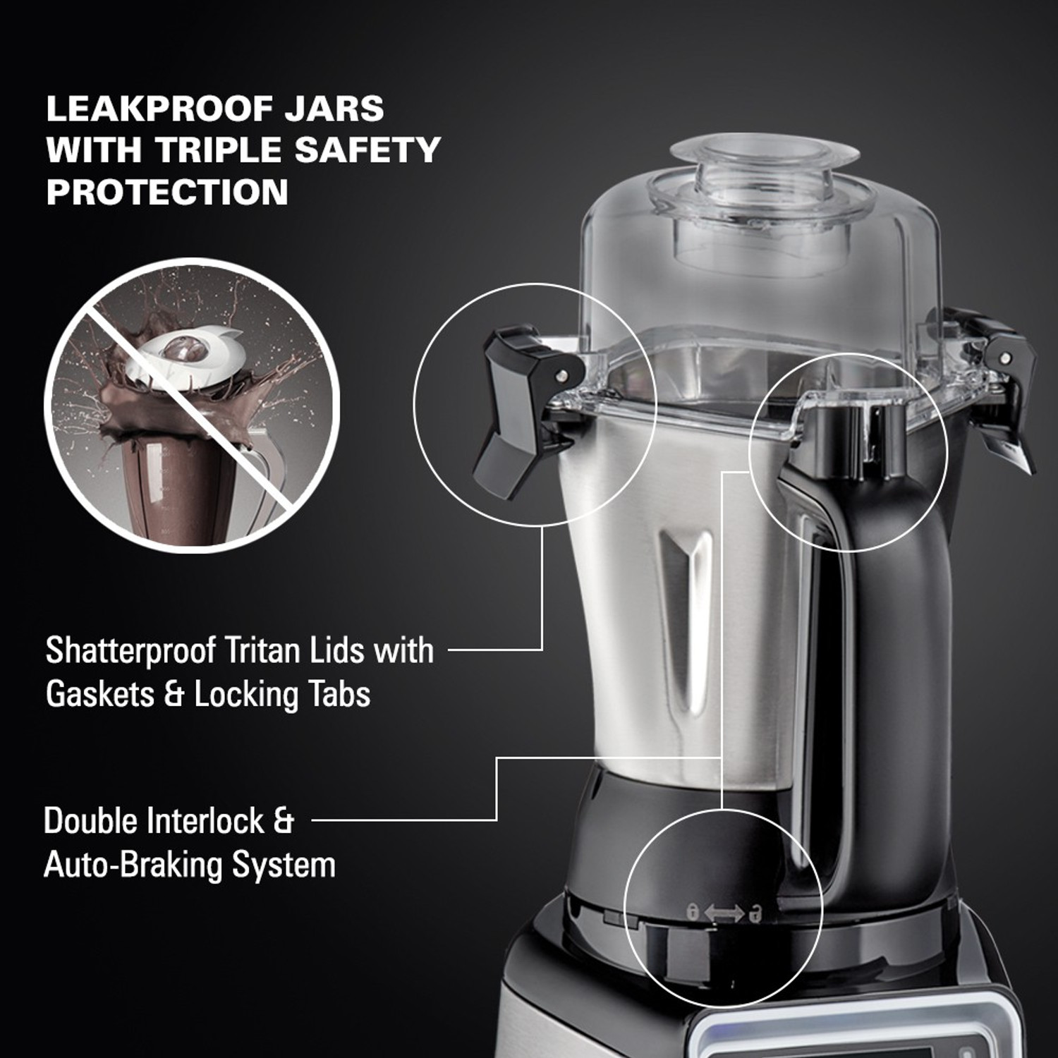Image of Hamilton Beach Professional 1400 W Mixer Grinder