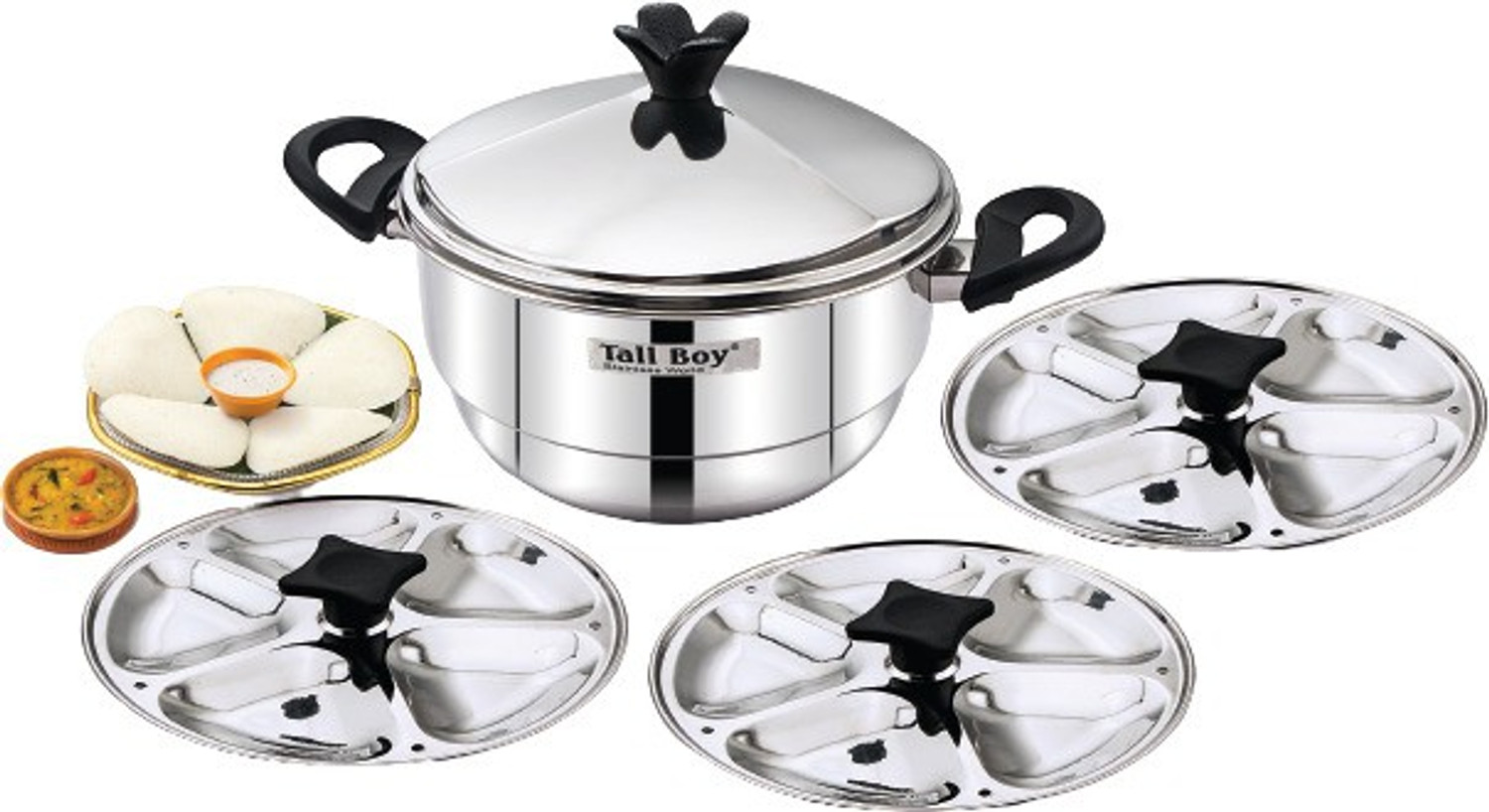 Image of Tallboy Trigon Multi Kadai Induction & Standard Idli Maker