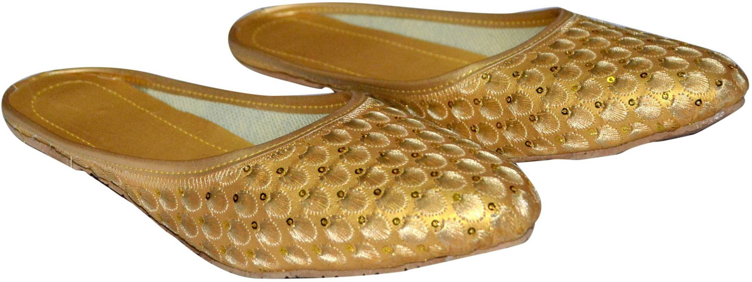 Fancy nagra Stylish And Party Wear Look Mojari For Women And Girls. Gold 07 Ethnic Mule For Women Price History